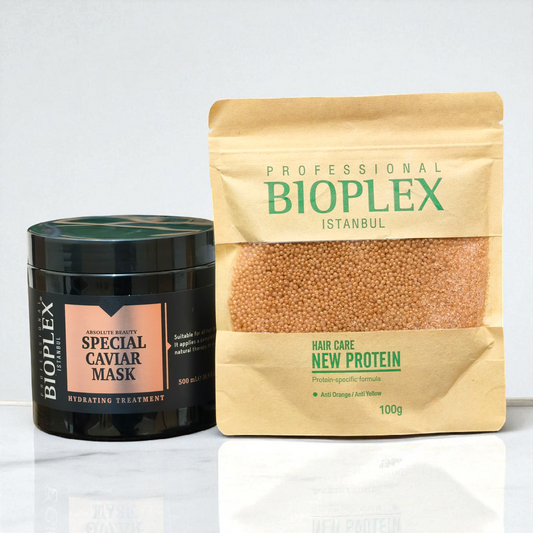 100g Golden Protein Balls Sachet + Caviar Hair Mask 500ml