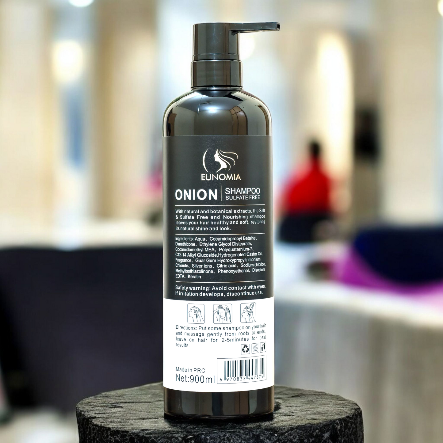 EUNOMIA Onion & Keratin Shampoo – Sulfate-Free Strength & Shine | 900ml