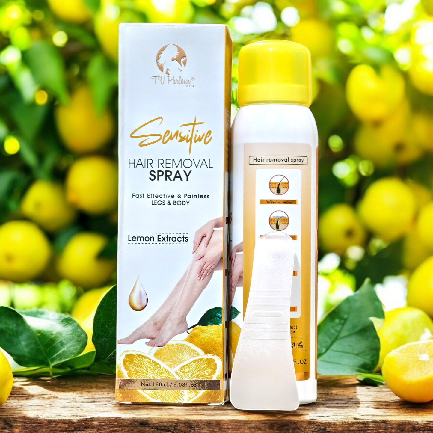 Lemon Extract Hair Removal Spray – Fast, Effective & Painless (180ml)