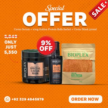 Caviar Serum + 100g Golden Protein Balls Sachet + Caviar Mask 500ml
