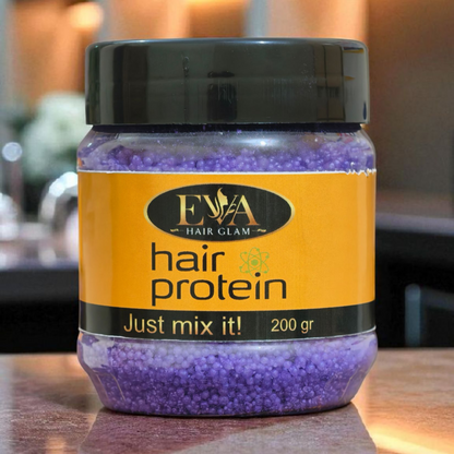 Eva Hair Protein Balls Jar (200g) | Purple Formula for Hair Repair & Protection