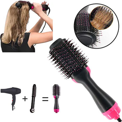 3-in-1 Hair Dryer Brush & Volumizer – Ionic Blowout Styler with Tourmaline Ceramic, Frizz-Free Shine & Fast Drying