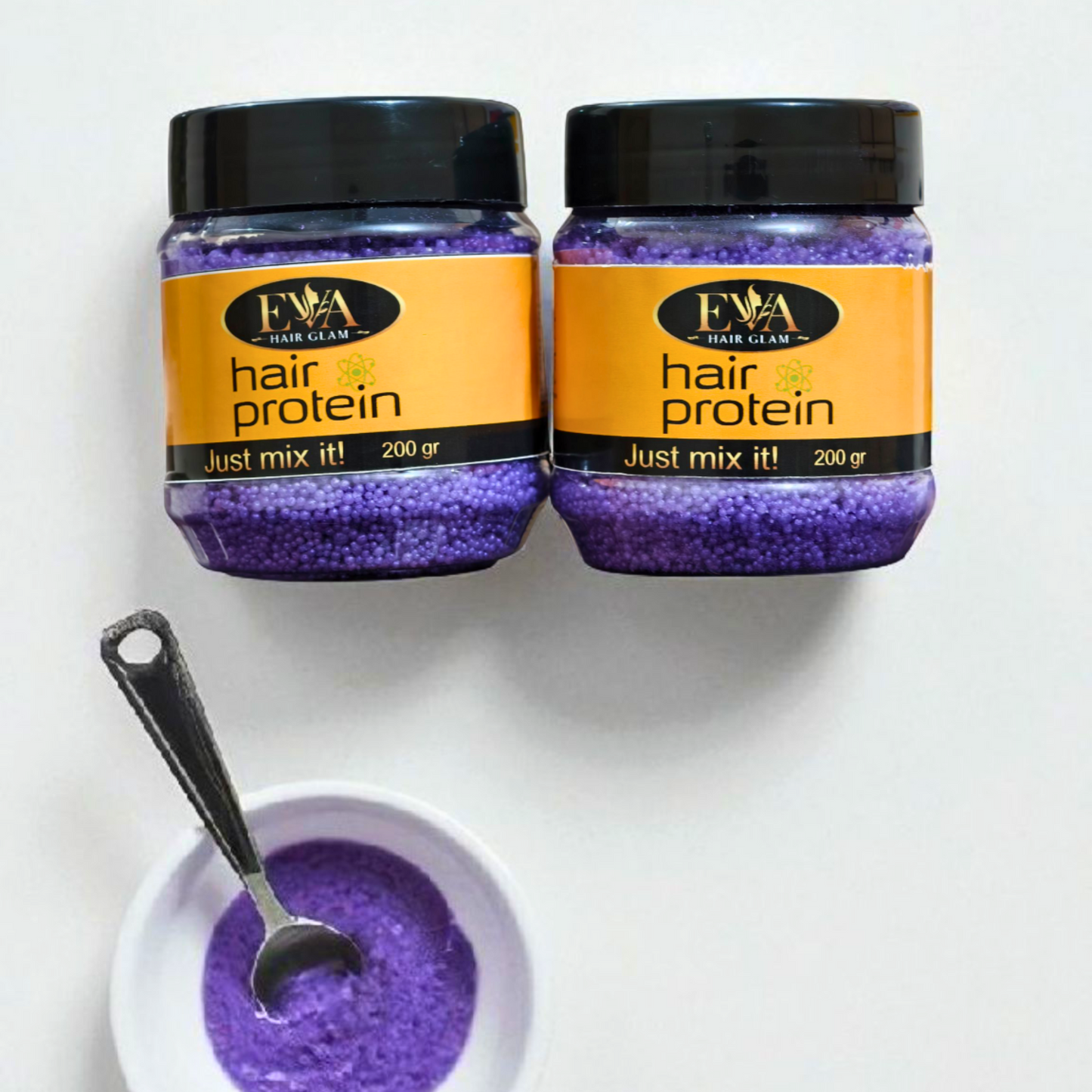 Eva Hair Protein Balls Jar (200g) | Purple Formula for Hair Repair & Protection