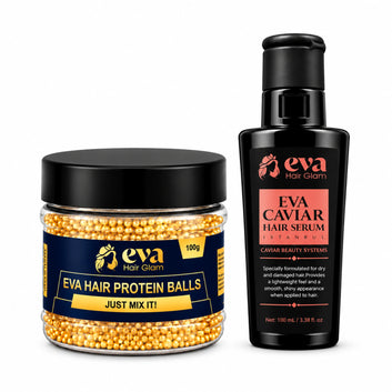 EVA Hair Protein Balls + Eva Caviar Serum 100ml Combo