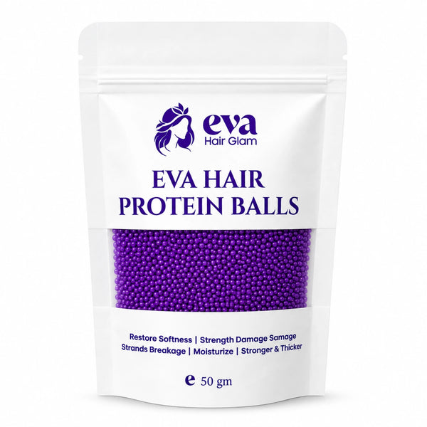 Eva Purple Protein Balls 50g Sachet – Professional Hair Protein Treatment for Dry & Damaged Hair