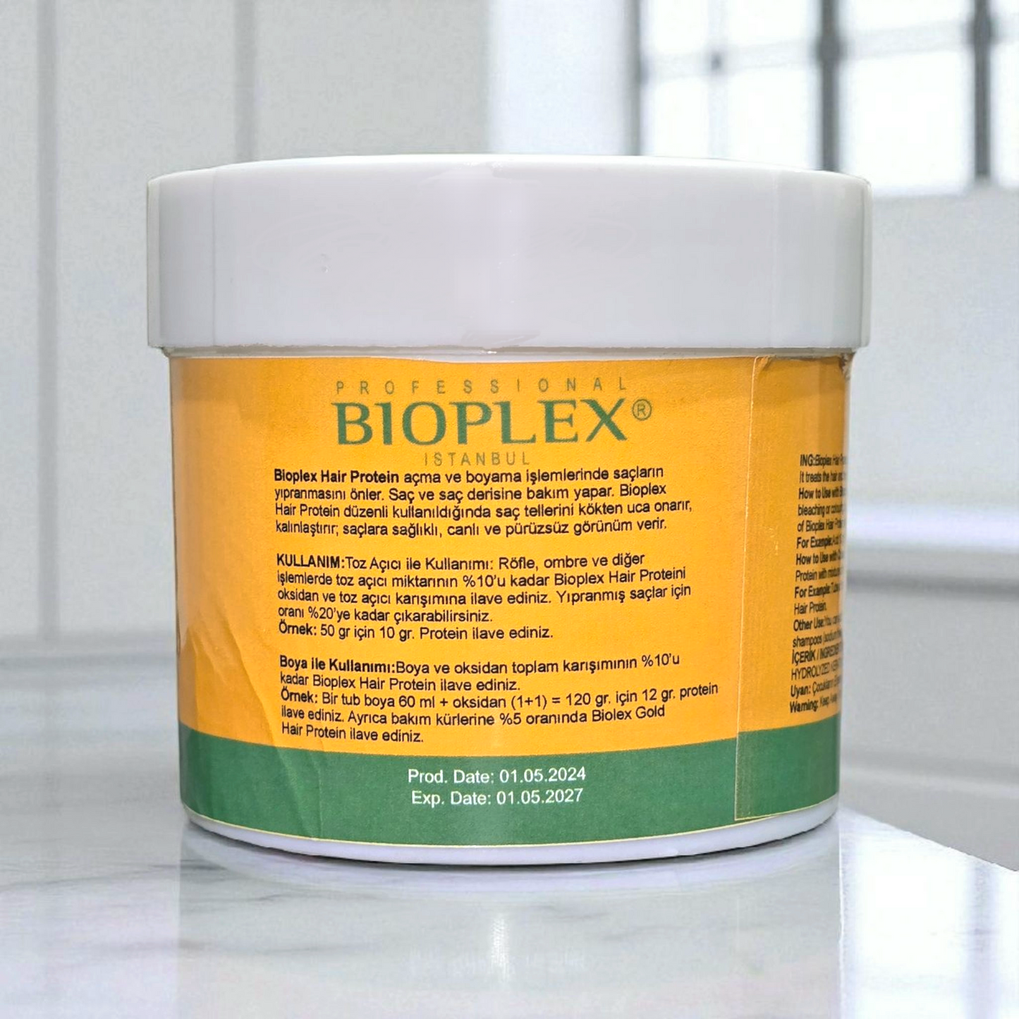 Hair care protein balls in golden jar for salon quality nourishment in Pakistan