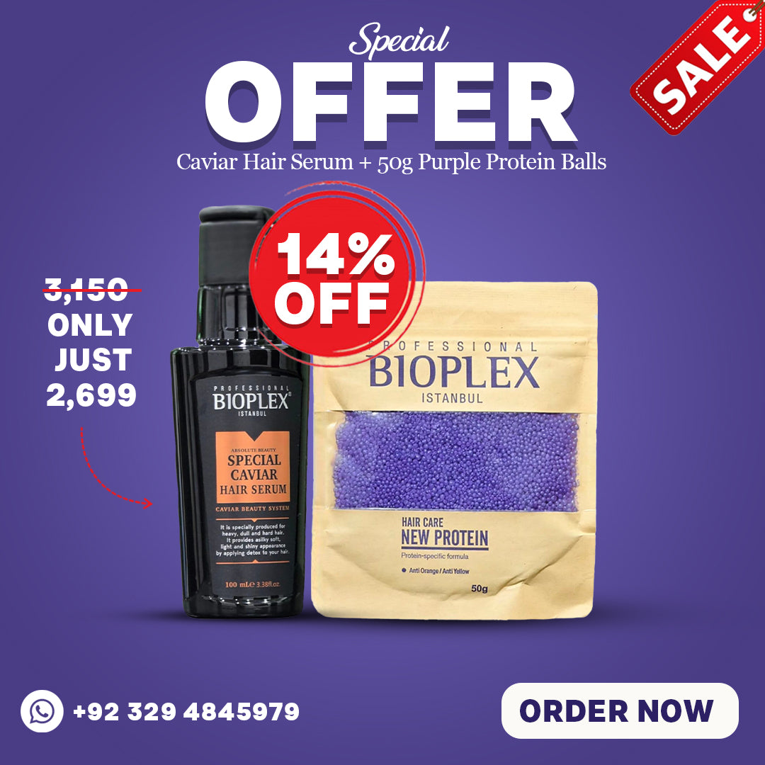 Caviar Hair Serum + 50g Purple Protein Balls