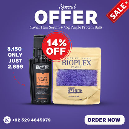 Caviar Hair Serum + 50g Purple Protein Balls