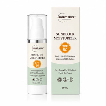EVA Right Skin Sunblock Moisturizer SPF 50 (50ml) – Oil-Free UVA/UVB Protection & Hydration