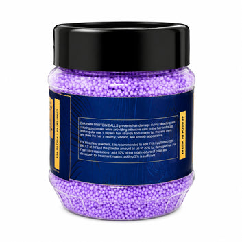 Eva Hair Glam Purple Protein Balls 200g Jar – Collagen & Keratin Hair Repair for Treated Hair