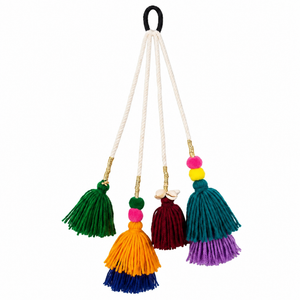 Premium Handmade Tassel Hair String – Colorful Boho Parandi Hair Accessory