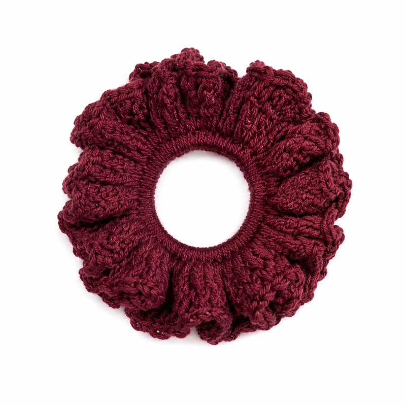 Premium Handmade Crochet Scrunchies – Custom & Classic Colors