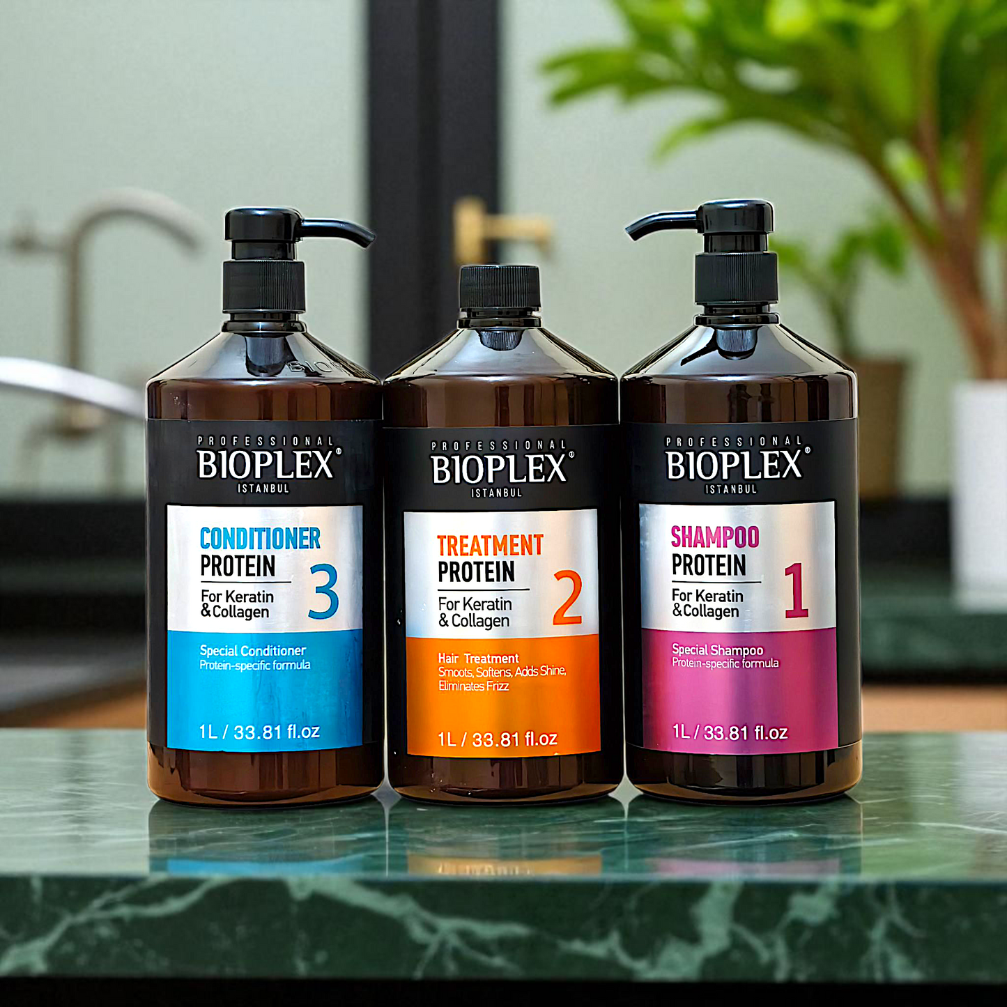 Bioplex 3-Step Professional Hair Care Set – Shampoo + Conditioner + Treatment