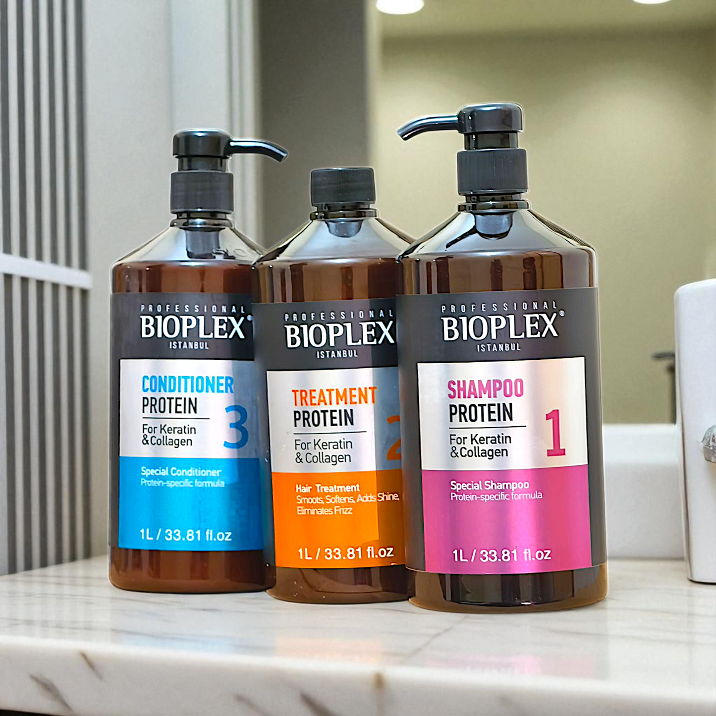 Bioplex 3-Step Professional Hair Care Set – Shampoo + Conditioner + Treatment