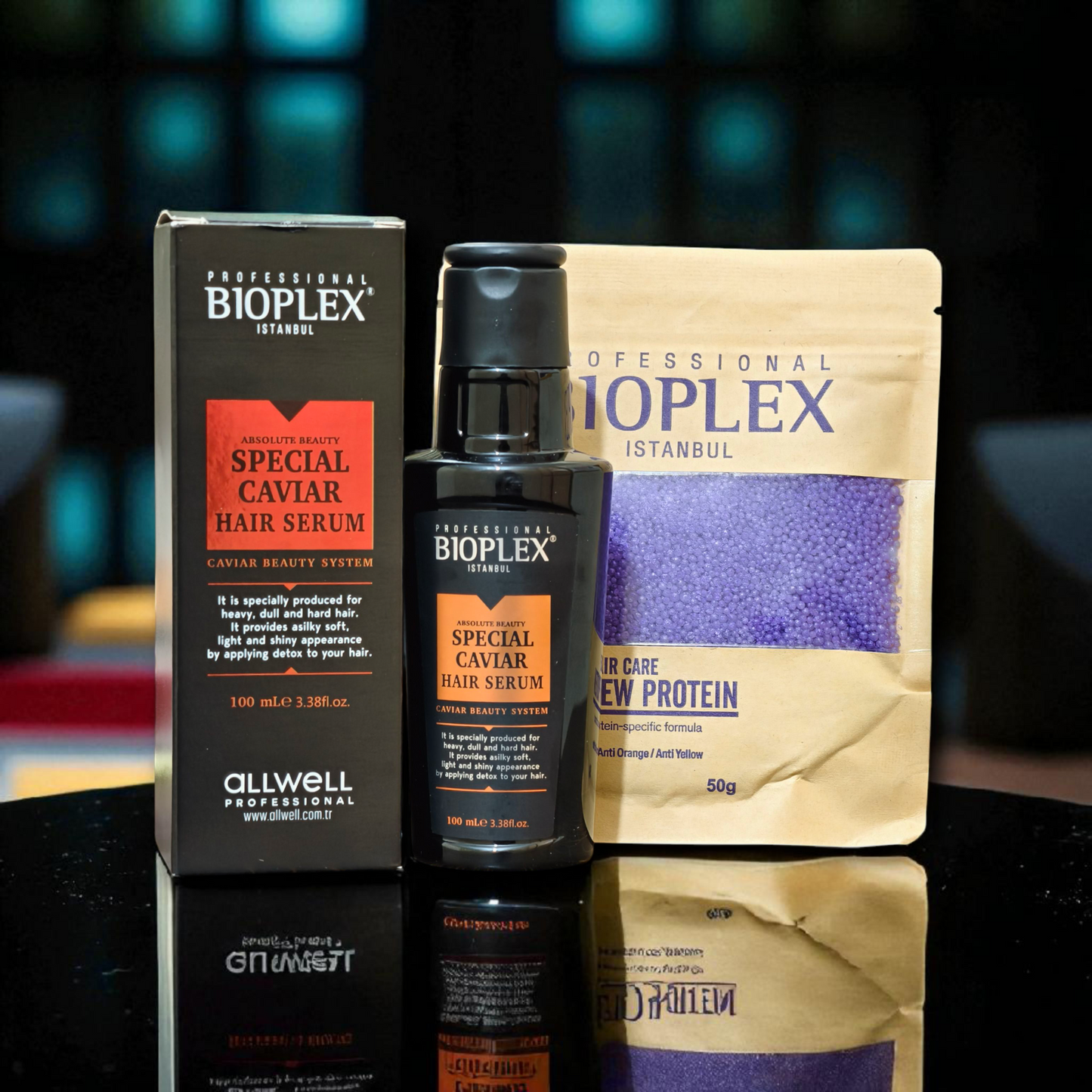 Caviar Hair Serum + 50g Purple Protein Balls