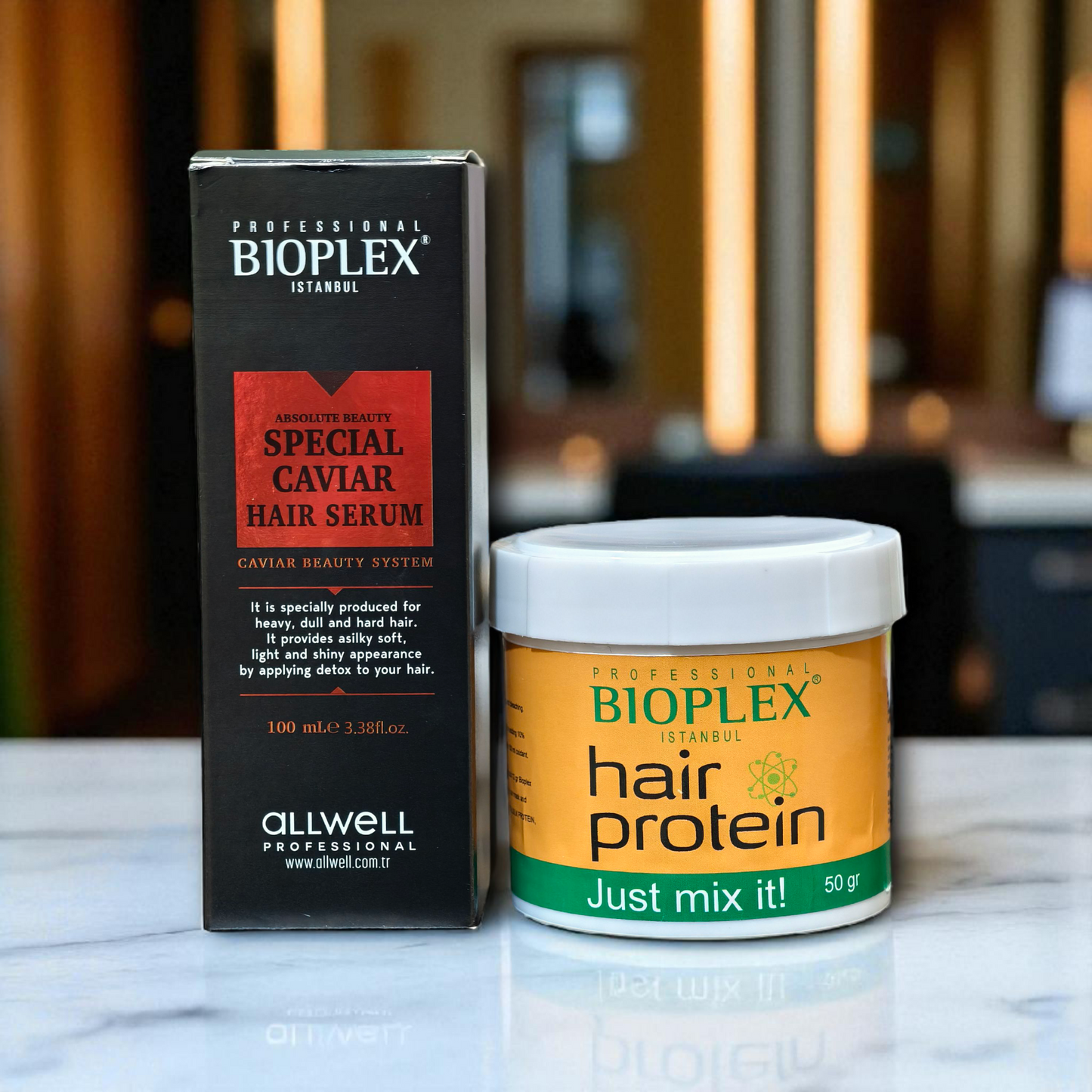 Caviar Hair Serum + 50g Golden Protein Balls Jar