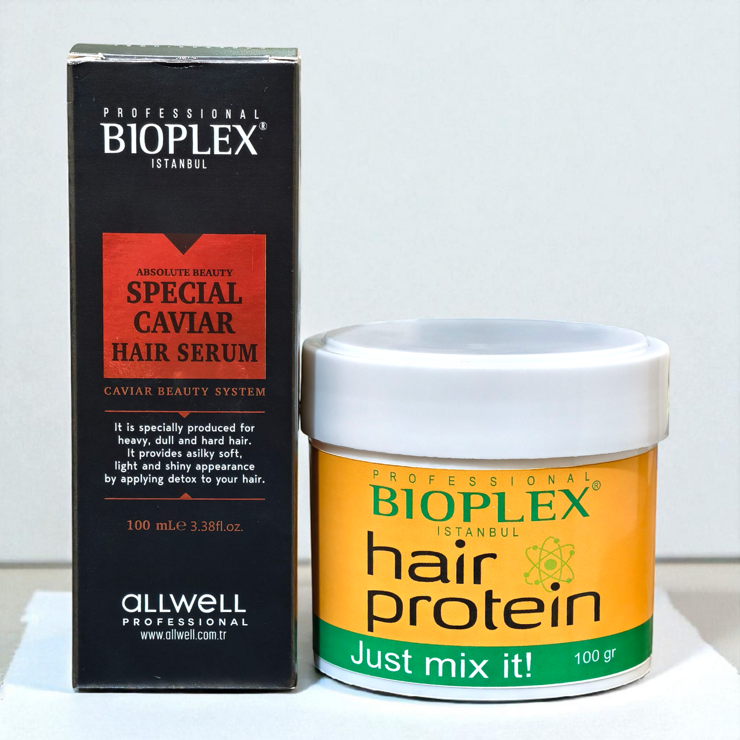 Caviar Hair Serum + 100g Golden Protein Balls Jar