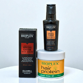 Caviar Hair Serum + 100g Golden Protein Balls Jar