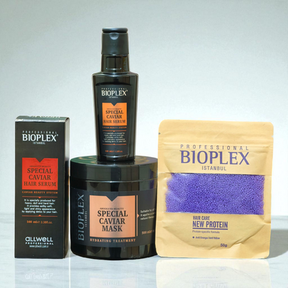 Caviar Serum + 50g Purple Protein Balls Sachet + Caviar Mask 500ml