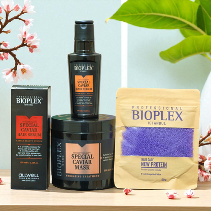 Caviar Serum + 50g Purple Protein Balls Sachet + Caviar Mask 500ml