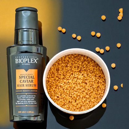 Caviar Hair Serum + 100g Golden Protein Balls Jar