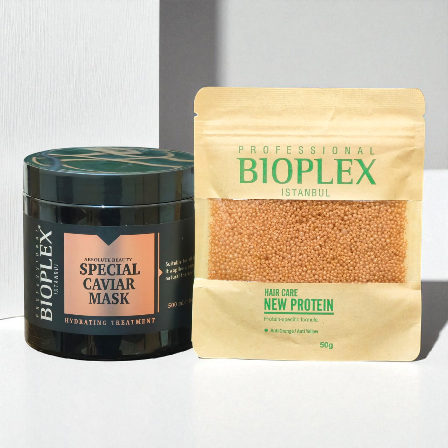 Caviar Hair Mask 500ml + 50g Golden Protein Balls Sachet