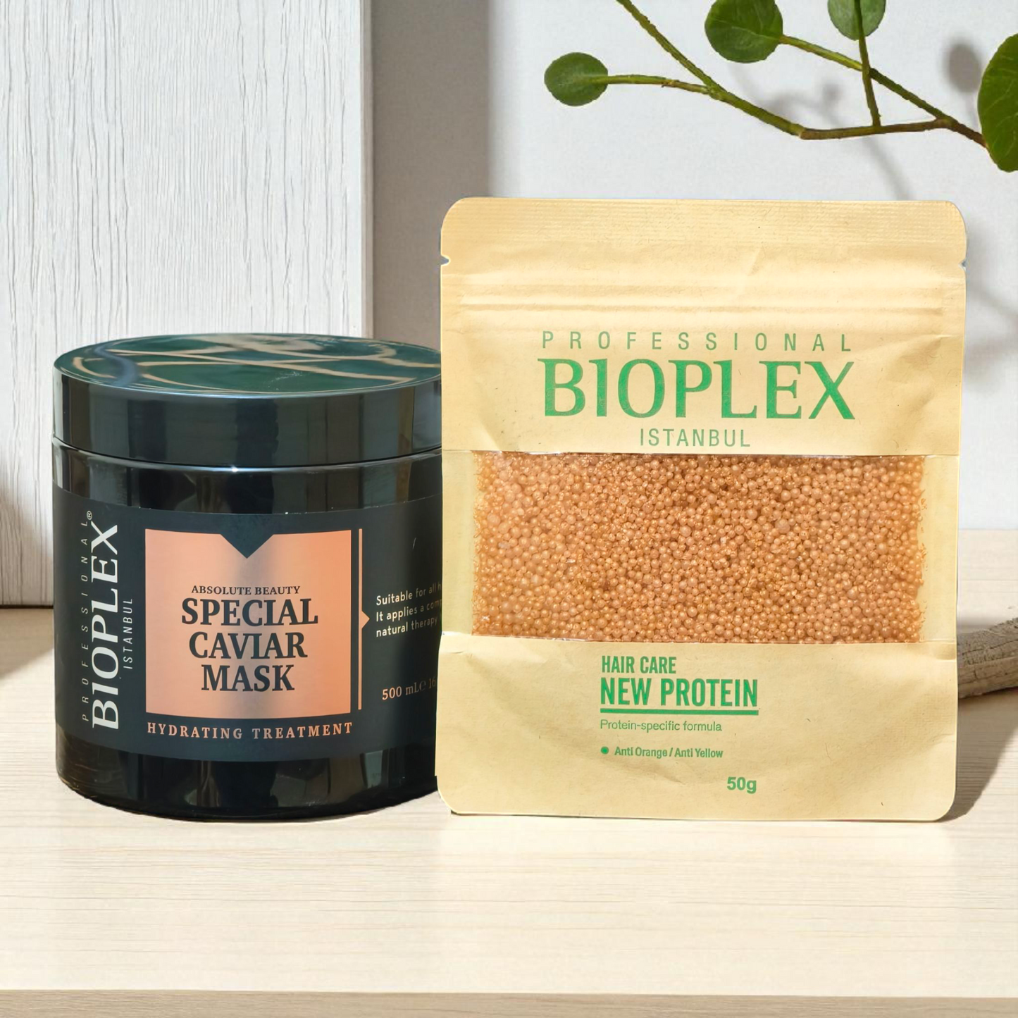 Caviar Hair Mask 500ml + 50g Golden Protein Balls Sachet