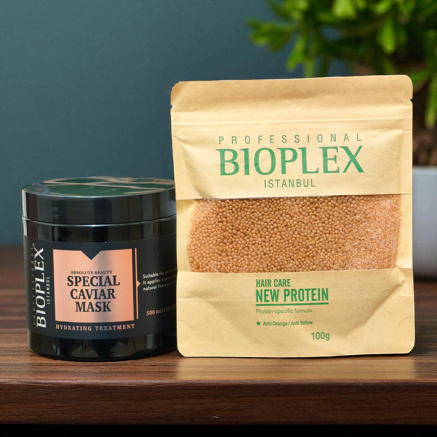 100g Golden Protein Balls Sachet + Caviar Hair Mask 500ml