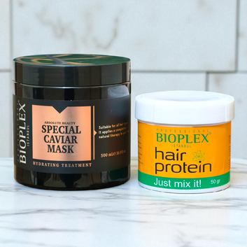 50g Golden Protein Balls Jar + Caviar Hair Mask 500ml