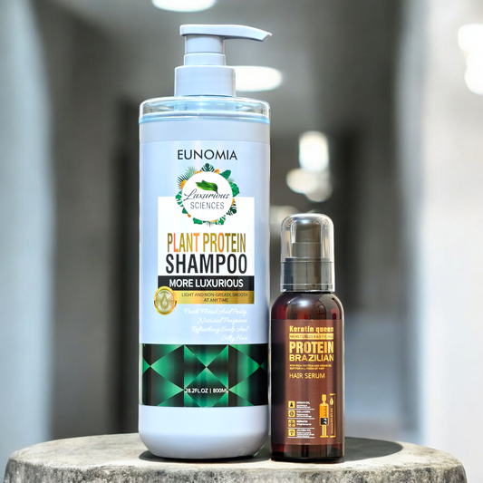 EUNOMIA Plant Protein Shampoo & Ceramide Serum Combo