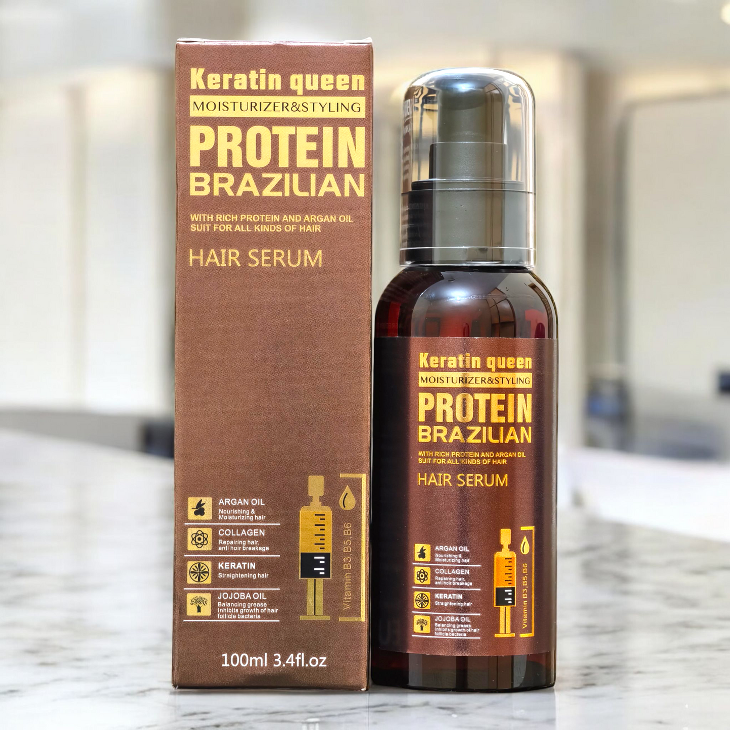 EUNOMIA Ceramide & Vitamin B5 Hair Serum – Repair & Shine | 100ml