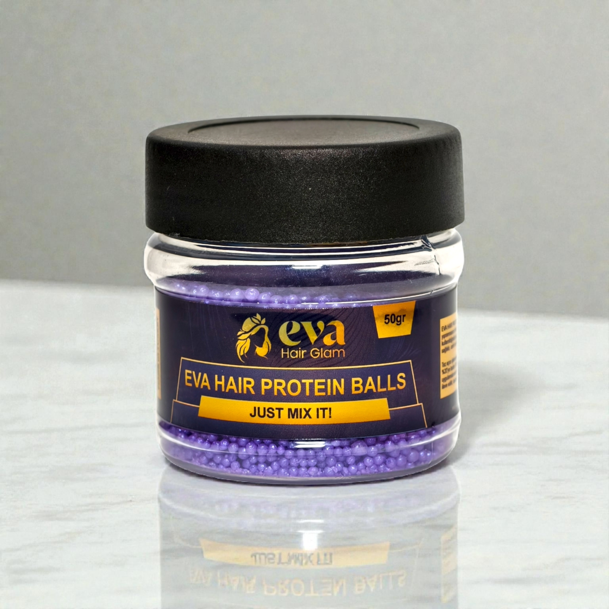 Eva Hair Glam Purple Protein Balls 50g | Hair Repair & Shine