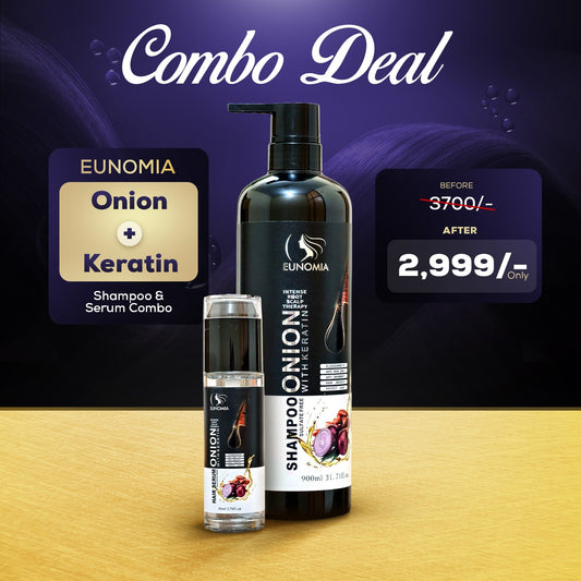 EUNOMIA Onion + Keratin Shampoo & Serum Combo