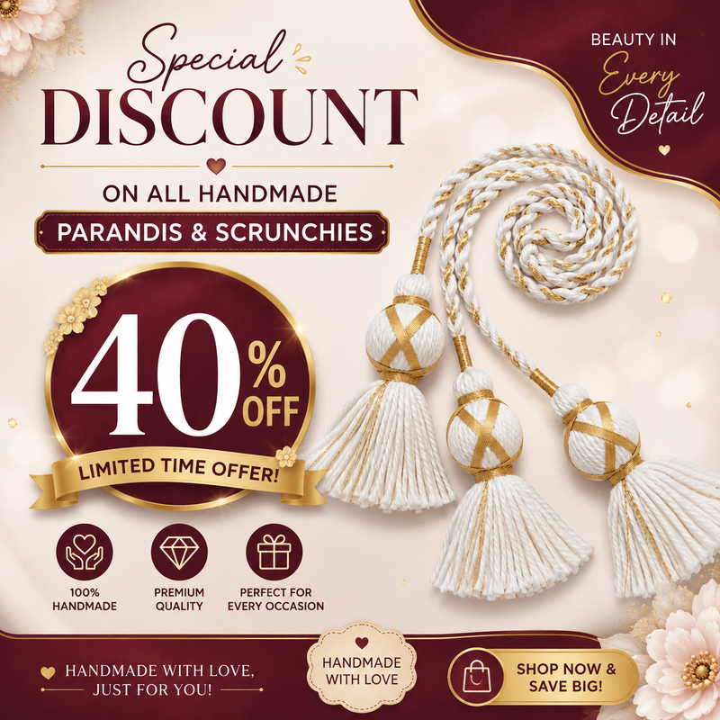 Classic Zari Parandi for Girls & Women – Nikkah, Mehndi & Festive Wear