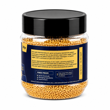 Eva Golden Protein Balls 200g Jar – Nourish and Repair Dry, Damaged Hair