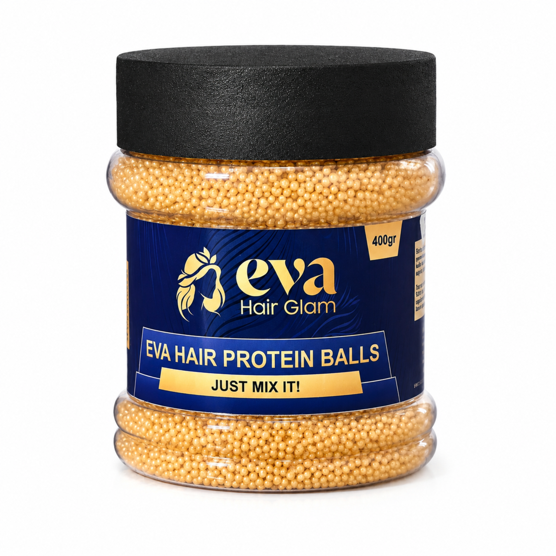 Eva Golden Hair Protein Balls 400g Jar – Collagen & Keratin Hair Repair Treatment