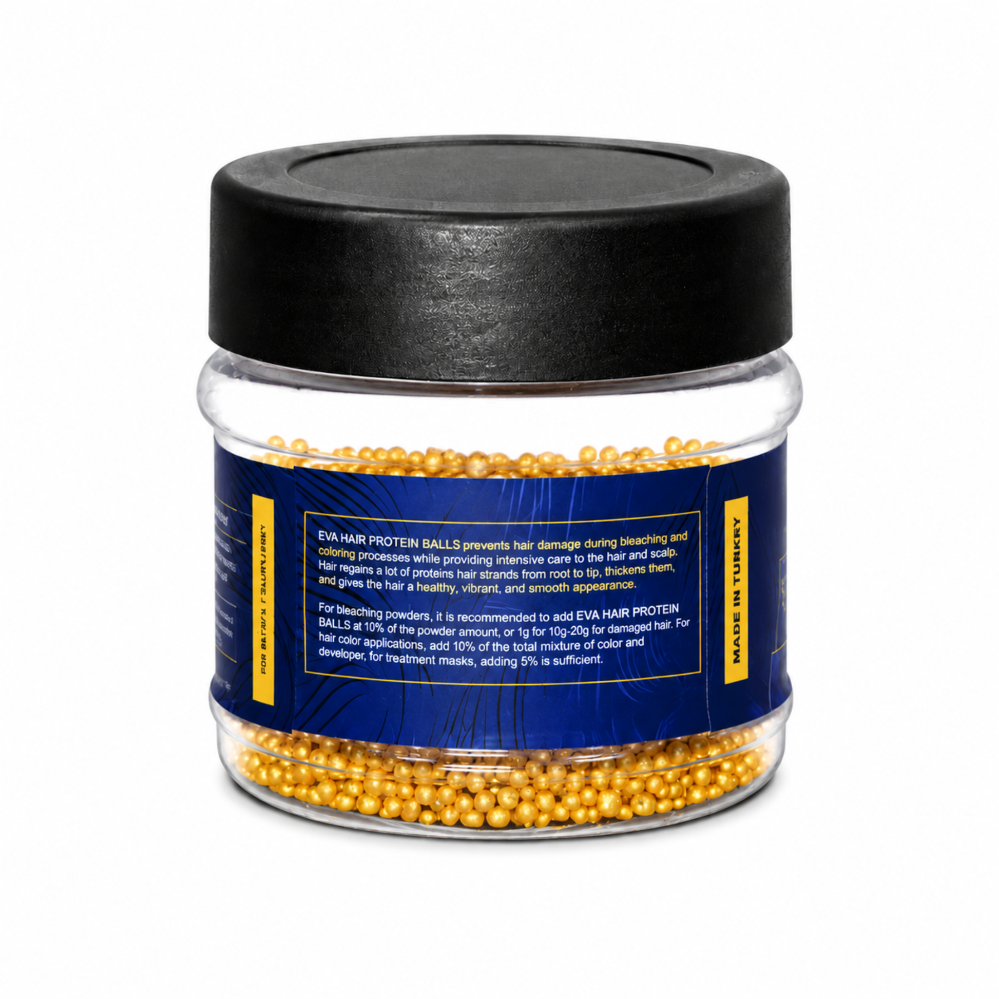 EVA Hair Protein Balls 50g ideal for protein hair mask and collagen hair treatment to repair damaged hair and control frizz