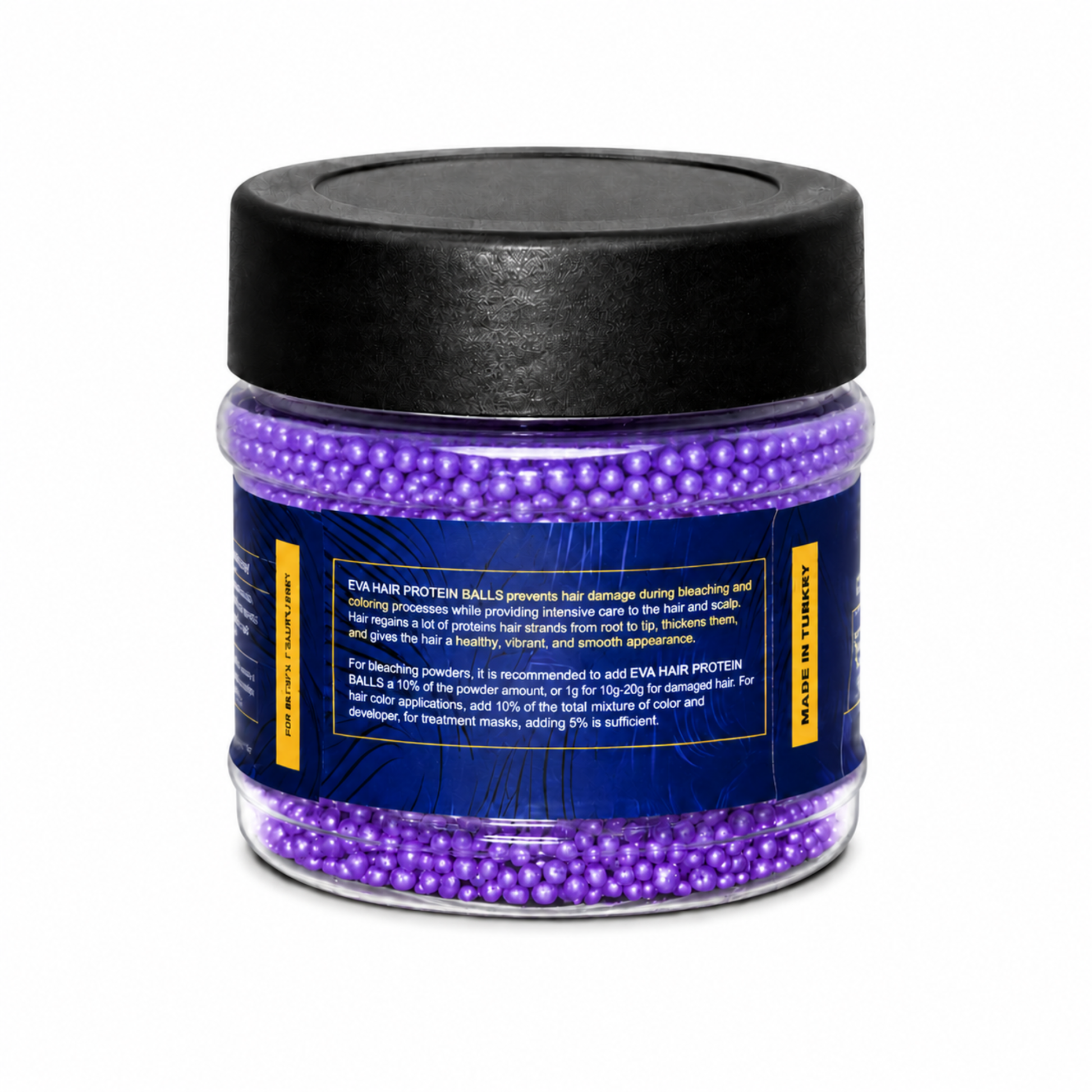 Eva Hair Glam Purple Protein Balls 100g – Collagen & Keratin Hair Repair for Treated Hair