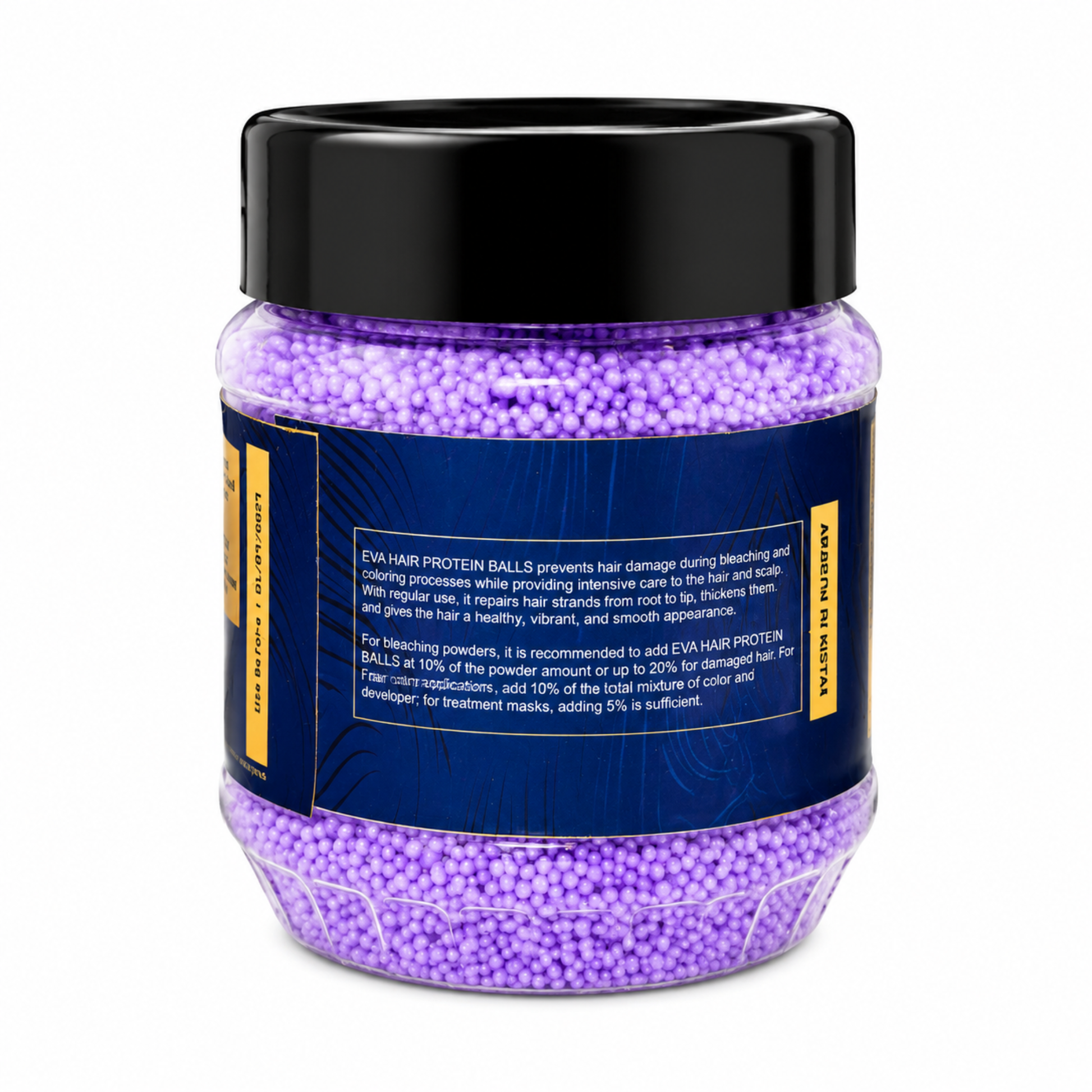 Eva Purple Protein Balls 200g Jar – Strengthen Hair & Control Frizz for Treated Hair