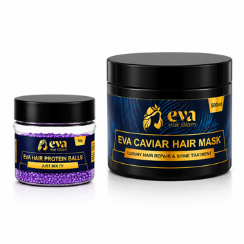 Eva Caviar & Protein Balls Hair Repair Combo (Anti-Frizz & Shine Treatment)