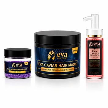 Eva Caviar Hair Mask 500ml + Protein Balls + Eva Caviar Hair Serum