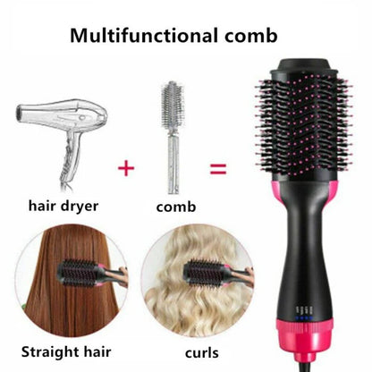 3-in-1 Hair Dryer Brush & Volumizer – Ionic Blowout Styler with Tourmaline Ceramic, Frizz-Free Shine & Fast Drying