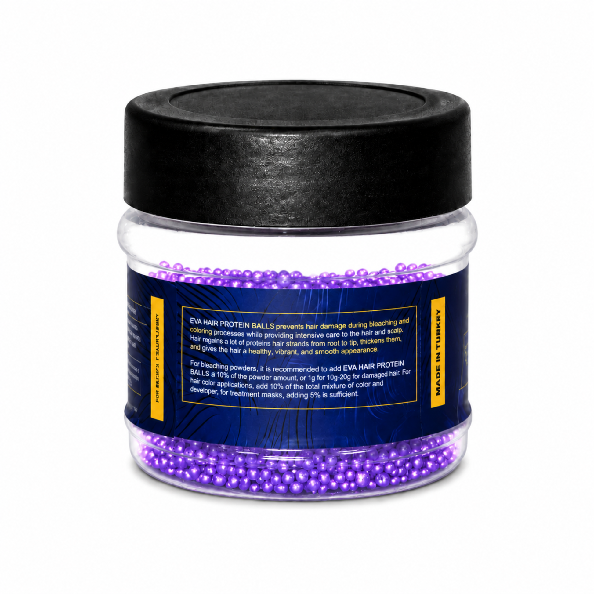 Repair Color, Keratin, and Chemically Treated Hair with Eva Purple Protein Balls 50g