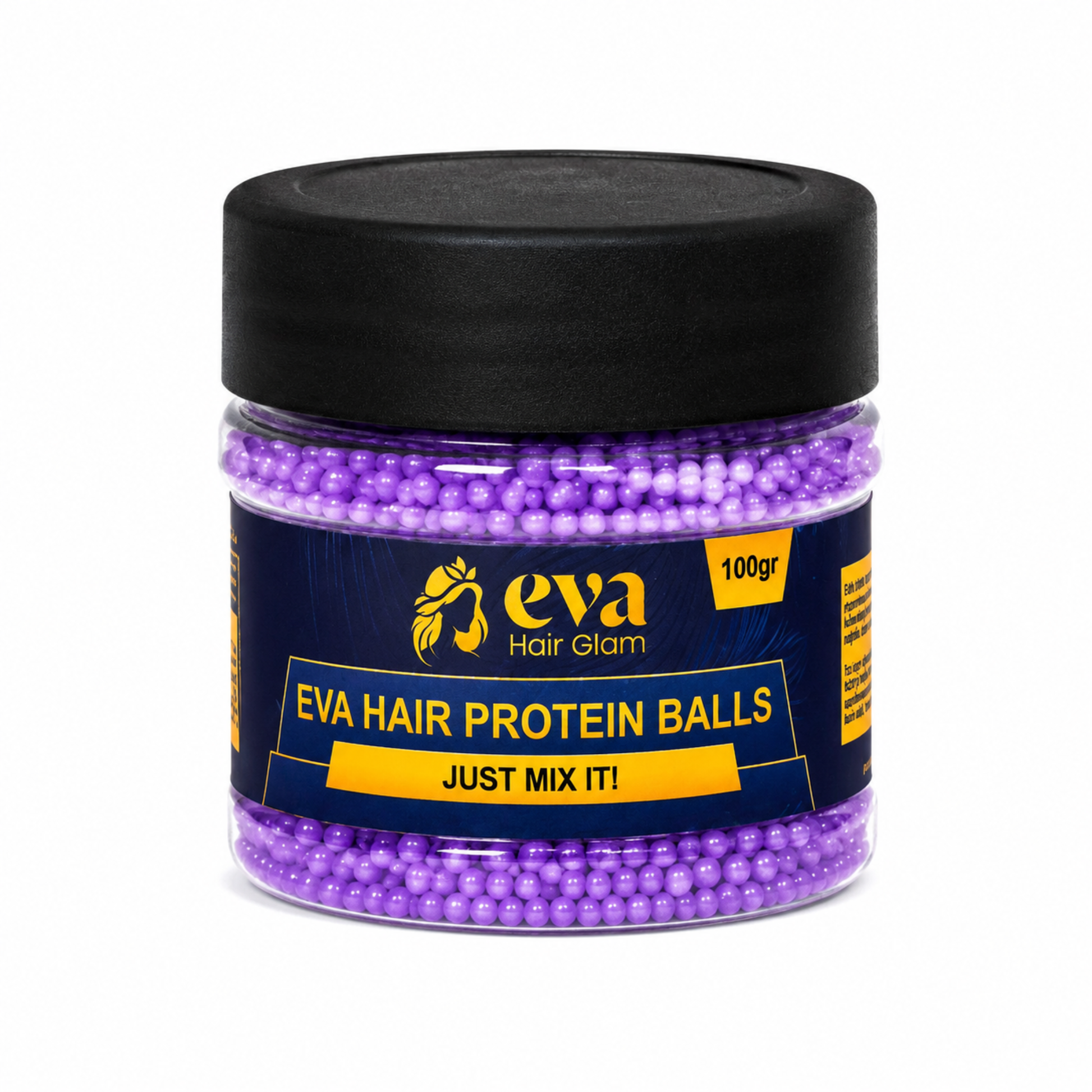 Strengthen and Protect Treated Hair – Eva Purple Protein Balls 100g